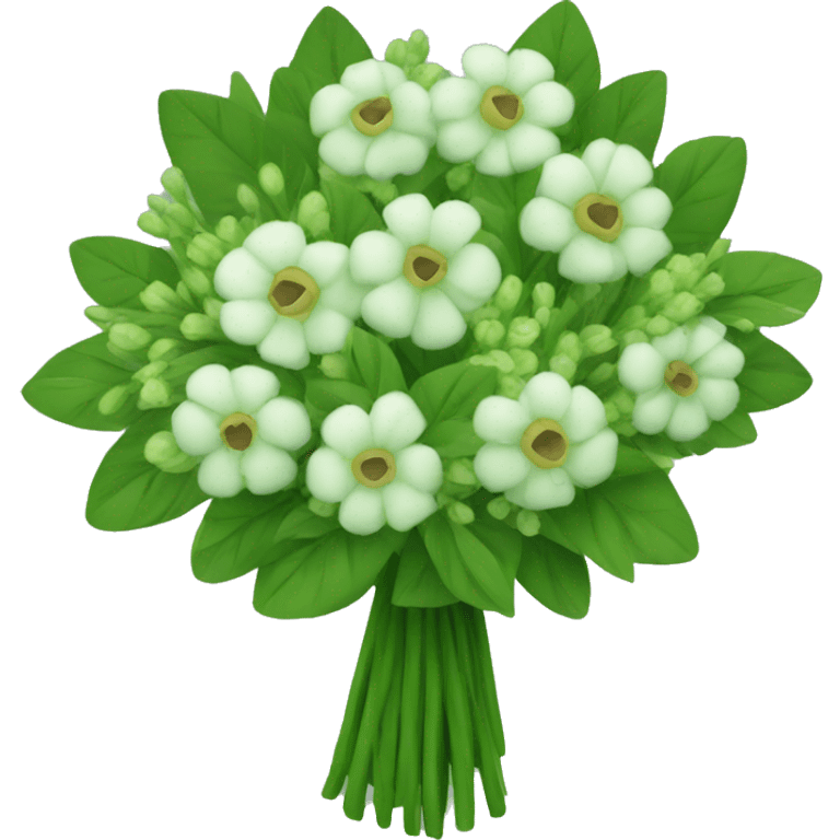 Green bouquet emoji