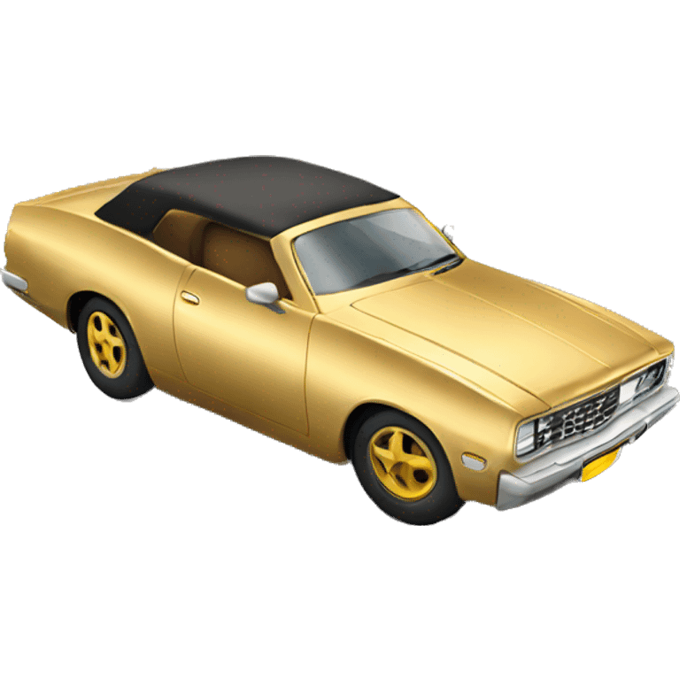 Gold car emoji