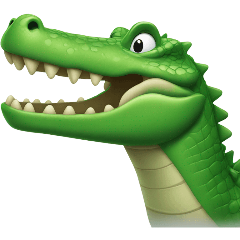 Green crocodille emoji