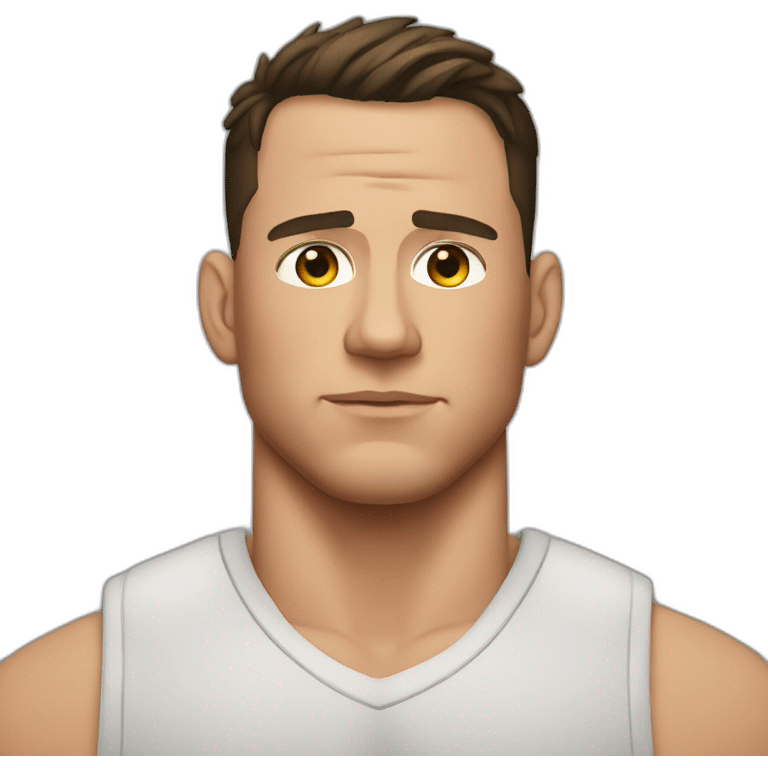 Channing Tatum serious emoji