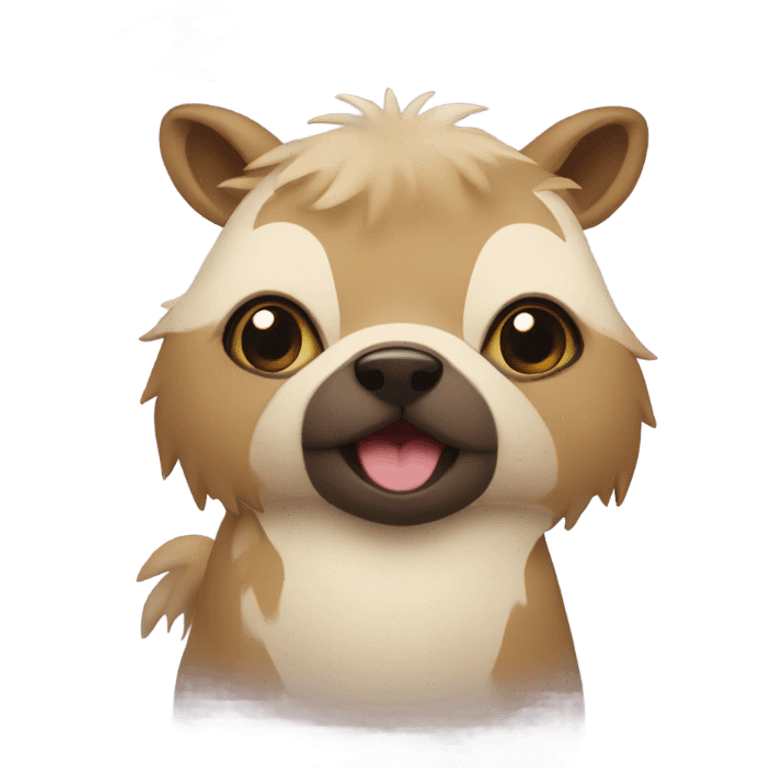 Animal with speech bubble that says “tuut tuut” emoji