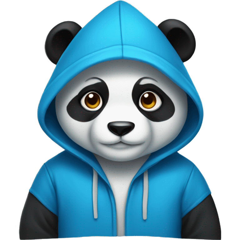 blue hoodie panda emoji