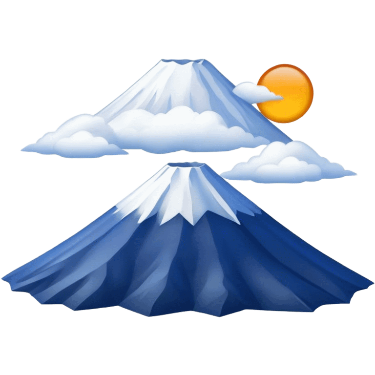 Cinematic Realistic Mount Fuji Emoji  emoji