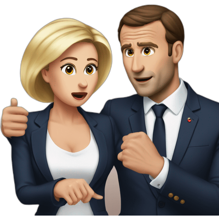 Macron slap his wife emoji