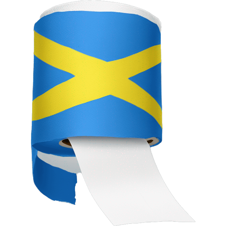 toilet paper with ukraine flag emoji