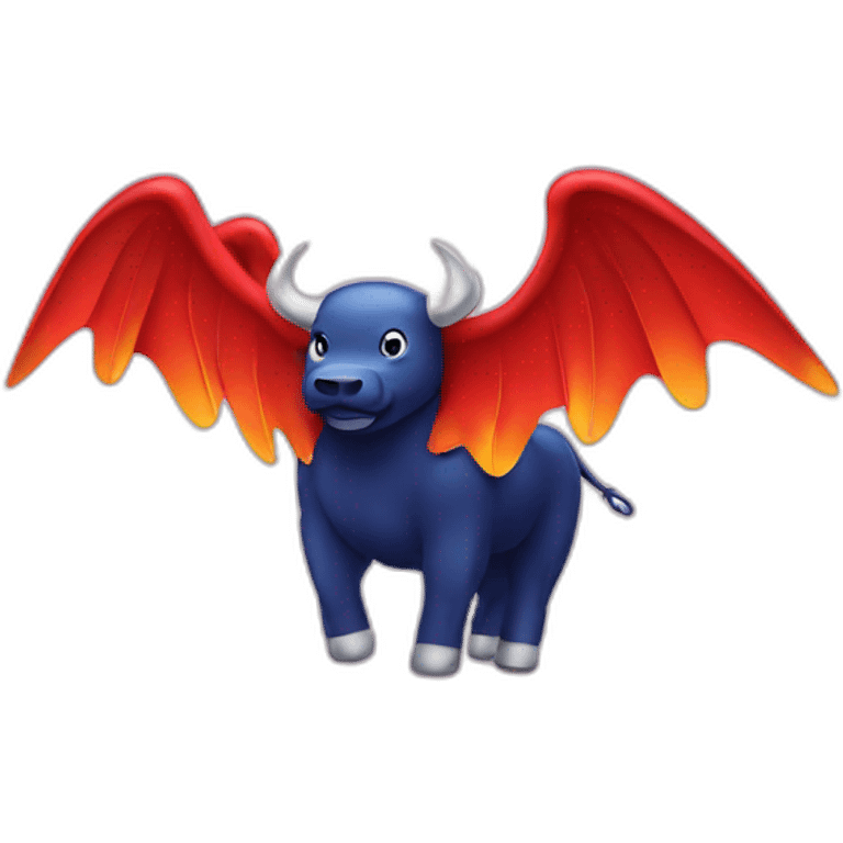 Red Bull with wings emoji