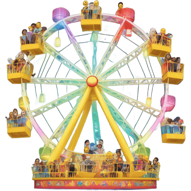 A happy Ferris wheel  emoji