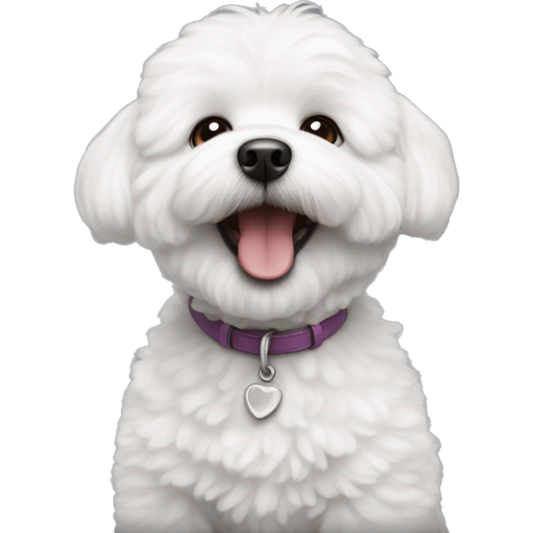 Happy bichon emoji