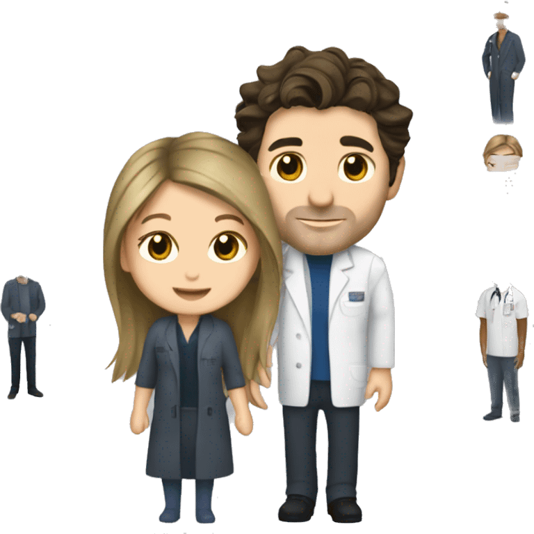 Meredith grey and Derek shepherd  emoji