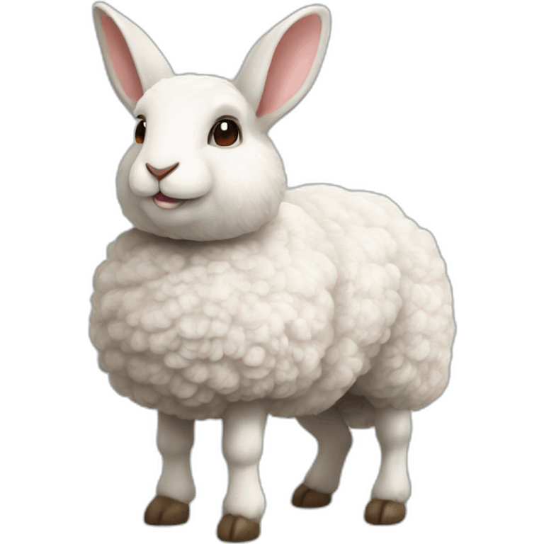 Mouton sur lapin emoji