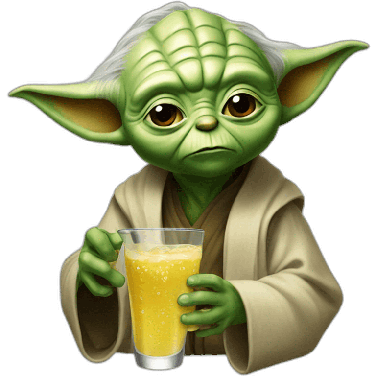 Yoda drink emoji