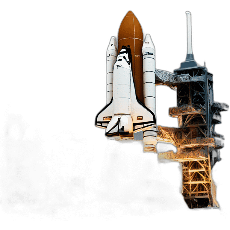 Space shuttle launch emoji