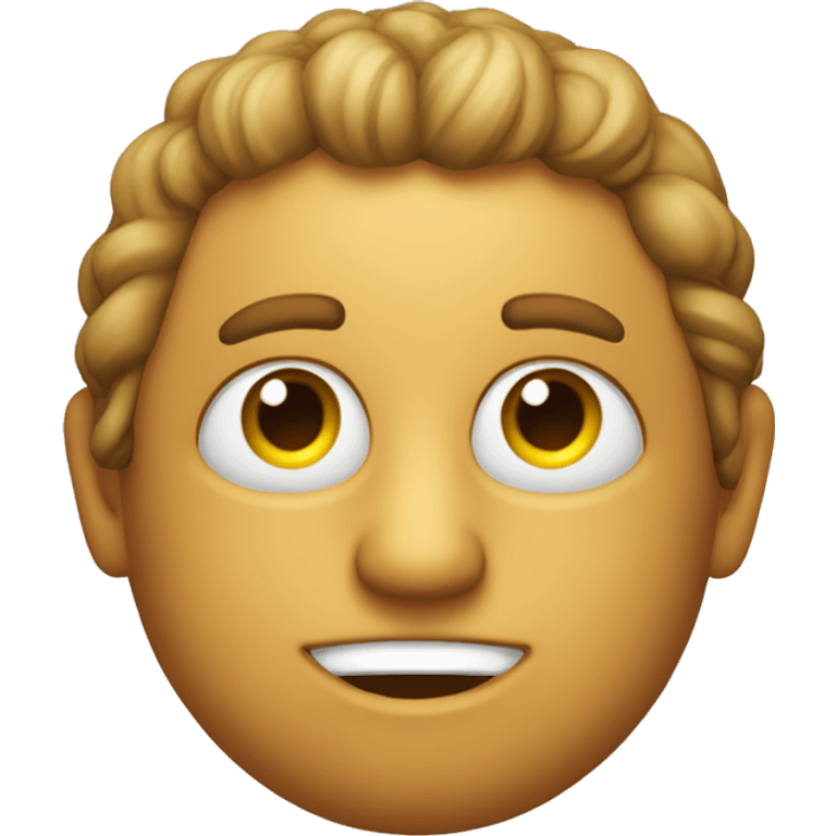 Emoji face with hearth eyes but instead of hearths have “Festival do Caloiro” emoji