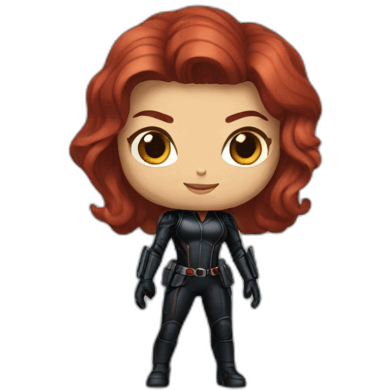 fullbody Black Widow marvel emoji