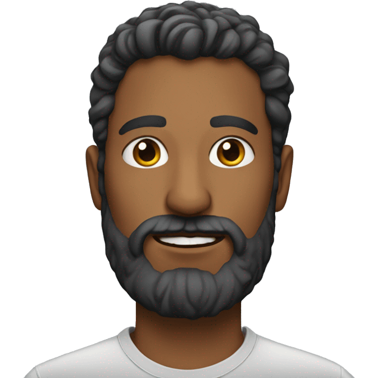 man portrait with beard emoji