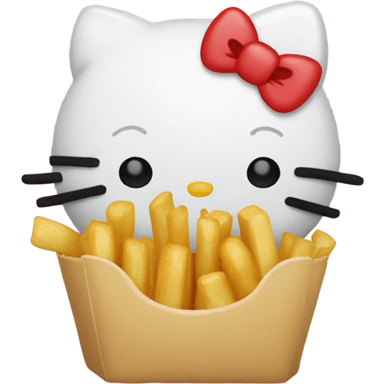 Hello kitty with fries emoji