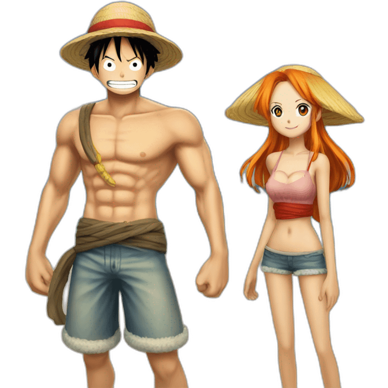 Luffy et nami emoji