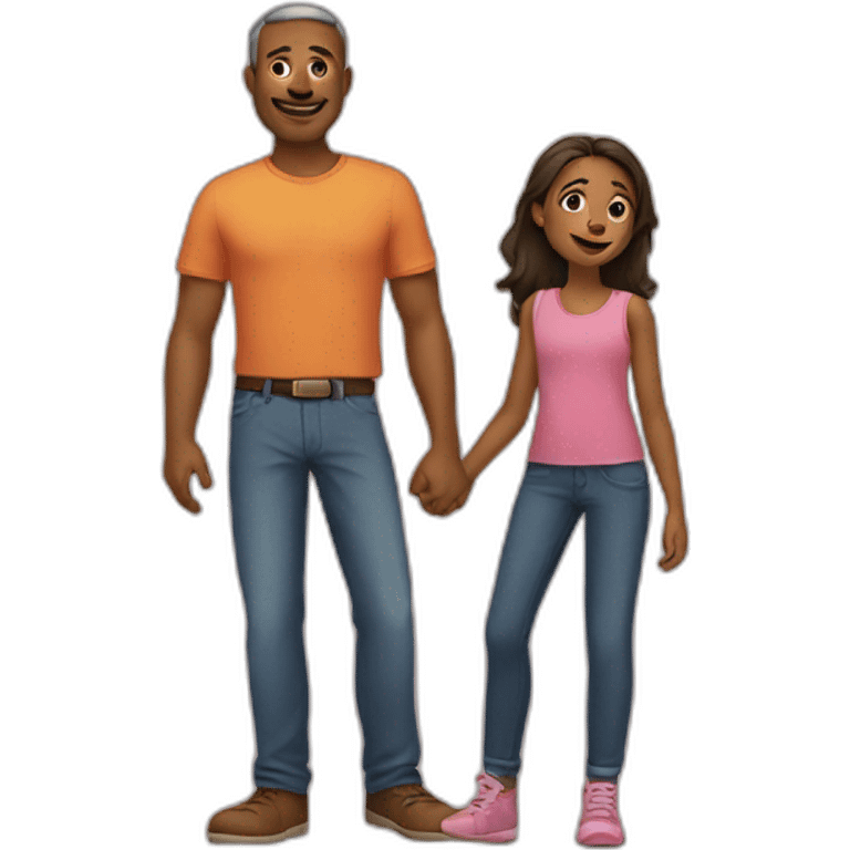  father and daughter emoji