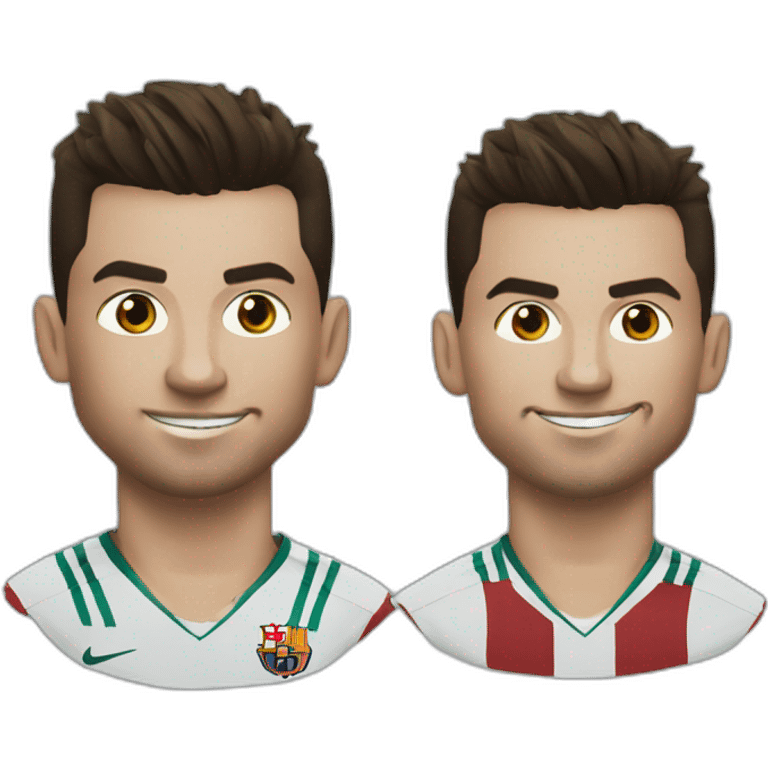 Ronaldo sur Messi emoji