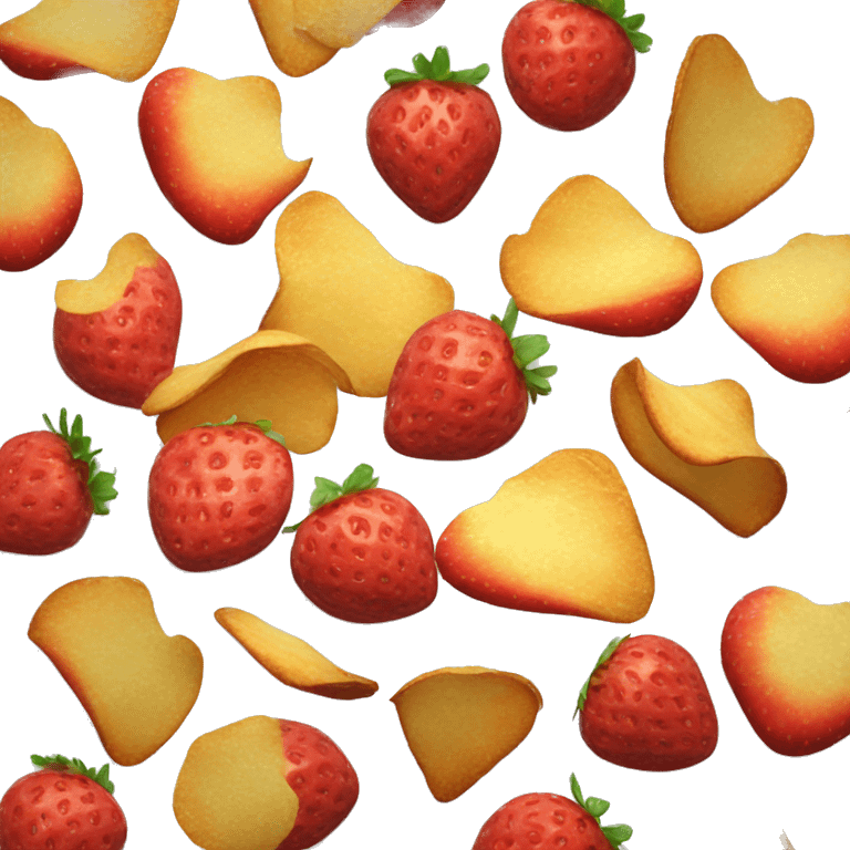 strawberry potato chips emoji