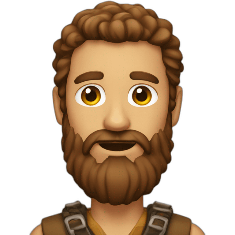 mountain man brown beard emoji