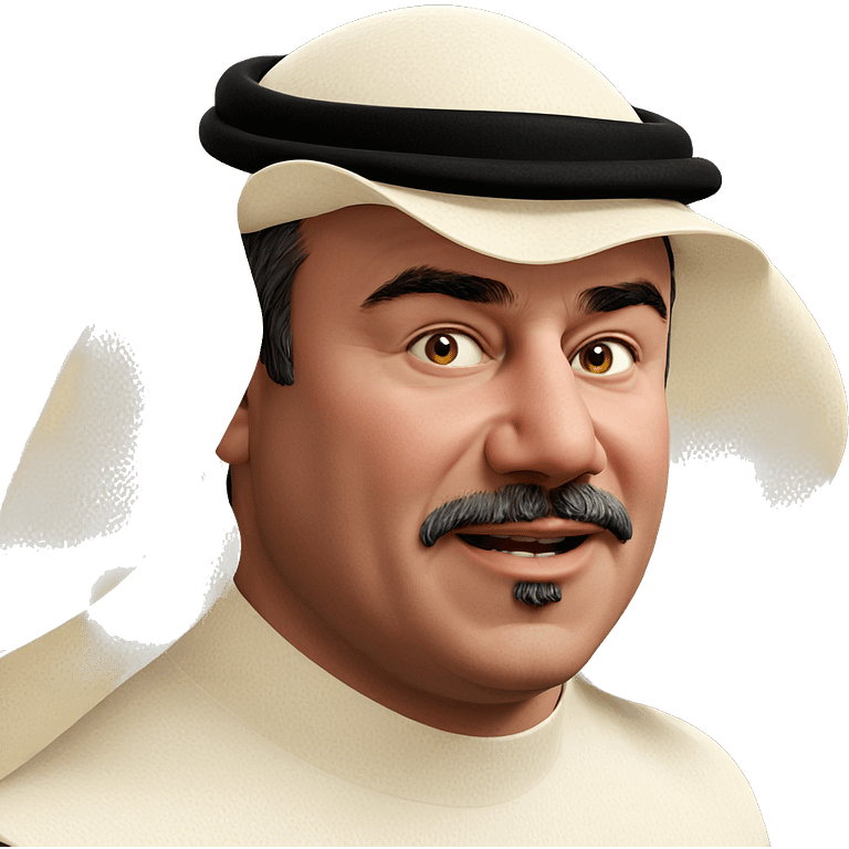 realistic portrait of mustached male emoji