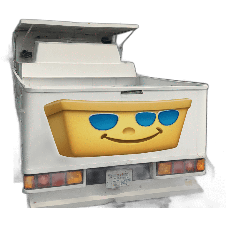 the love boat television show on the back of a truck emoji