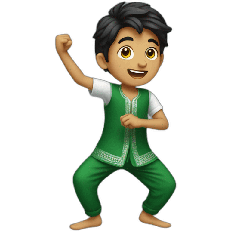 A PAKISTANI BOY DANCING  emoji