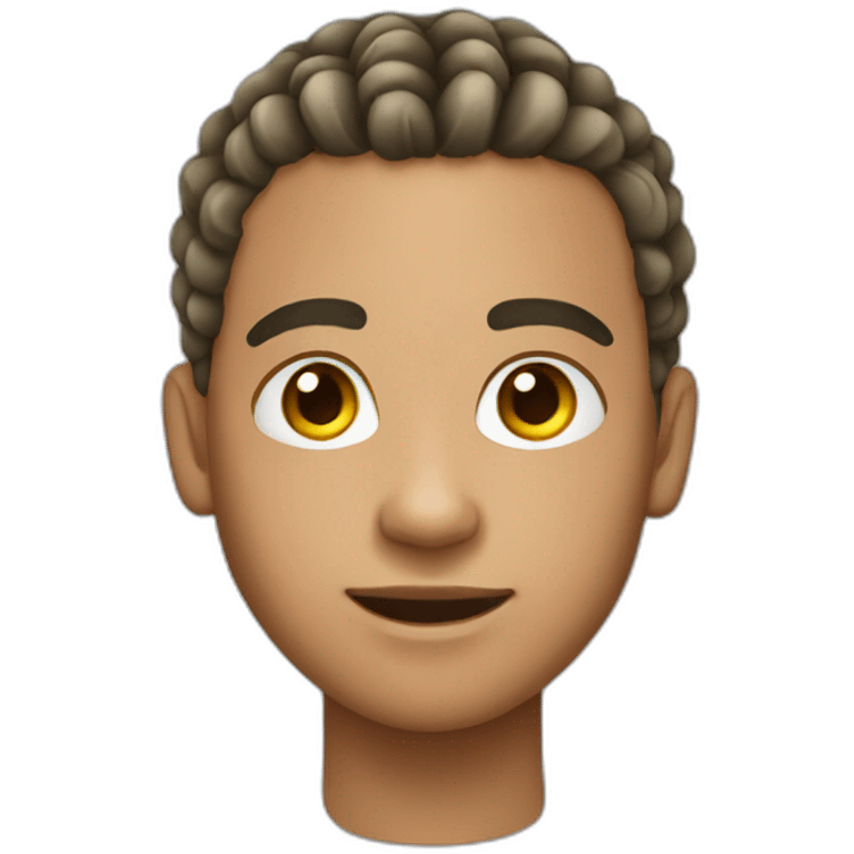 a light skin teenager man with cornrows  emoji