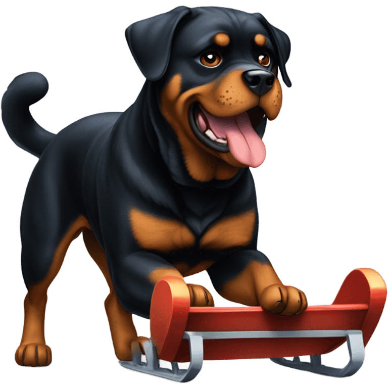 Rottweiler hauling  emoji