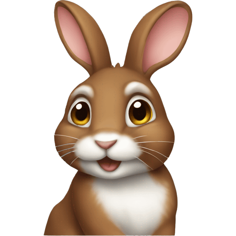 Brown rabbit emoji