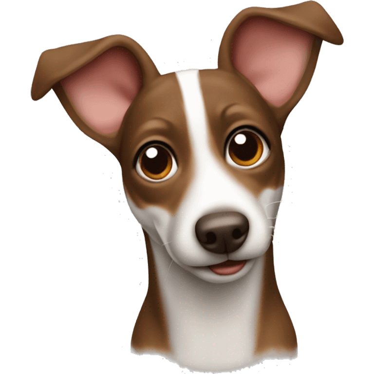 Brown rat terrier dog emoji