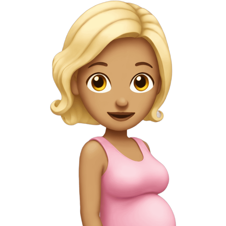 Pregnant blonde  emoji