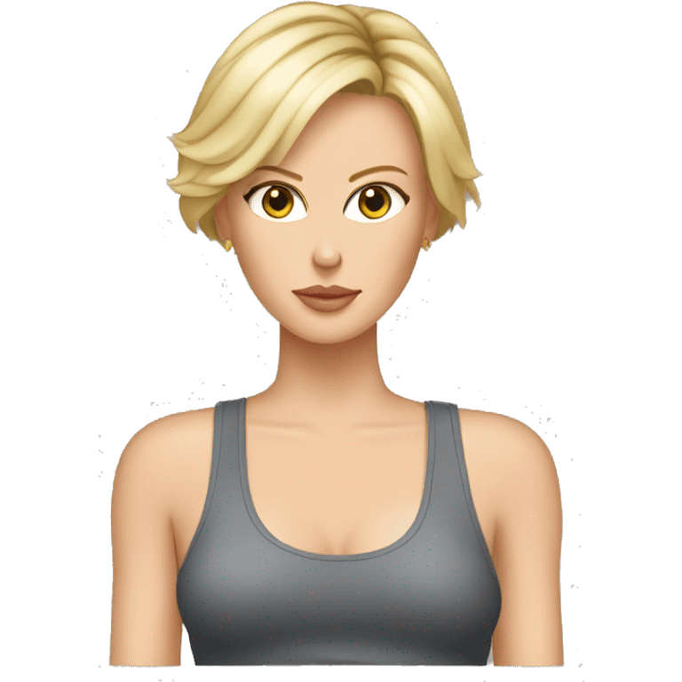 charlize theron wearing tank top emoji