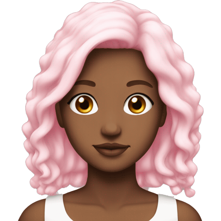 Clean girl, aesthetic, pink and white  emoji