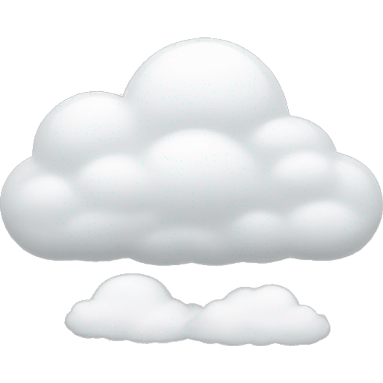 person with head in cloud.  emoji