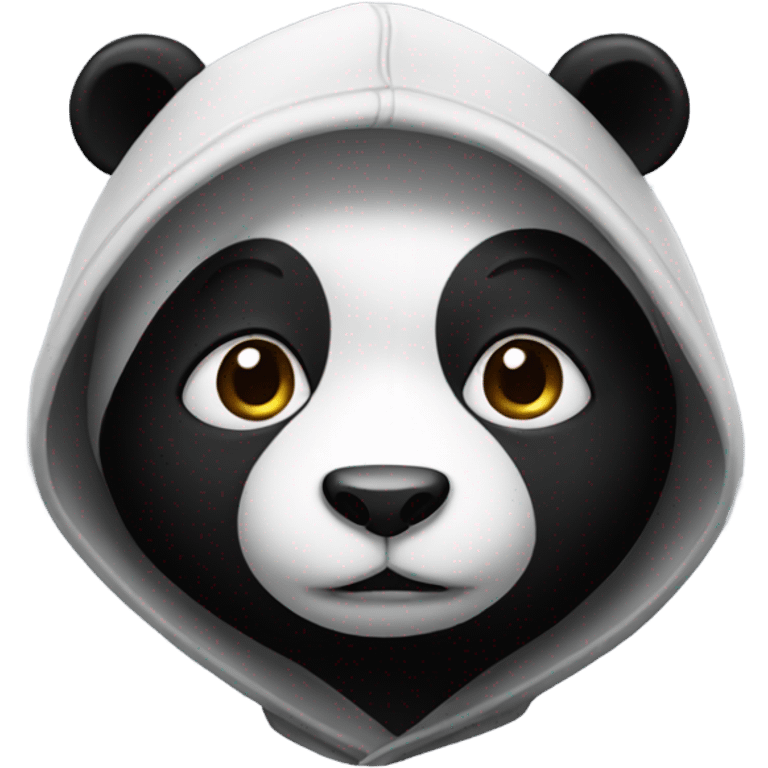 Panda wearing a hoody emoji