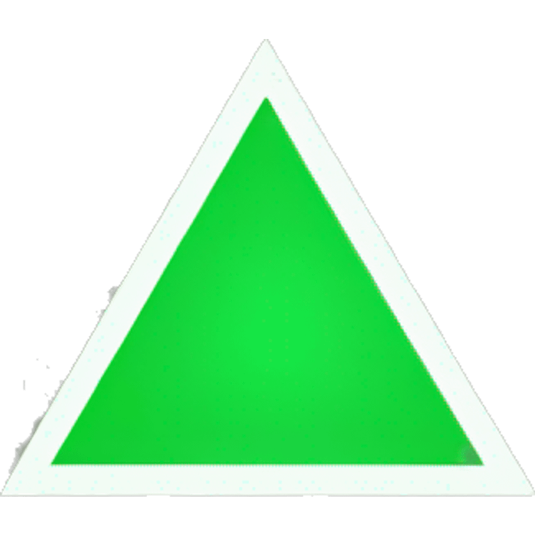 green upward triangle without border emoji