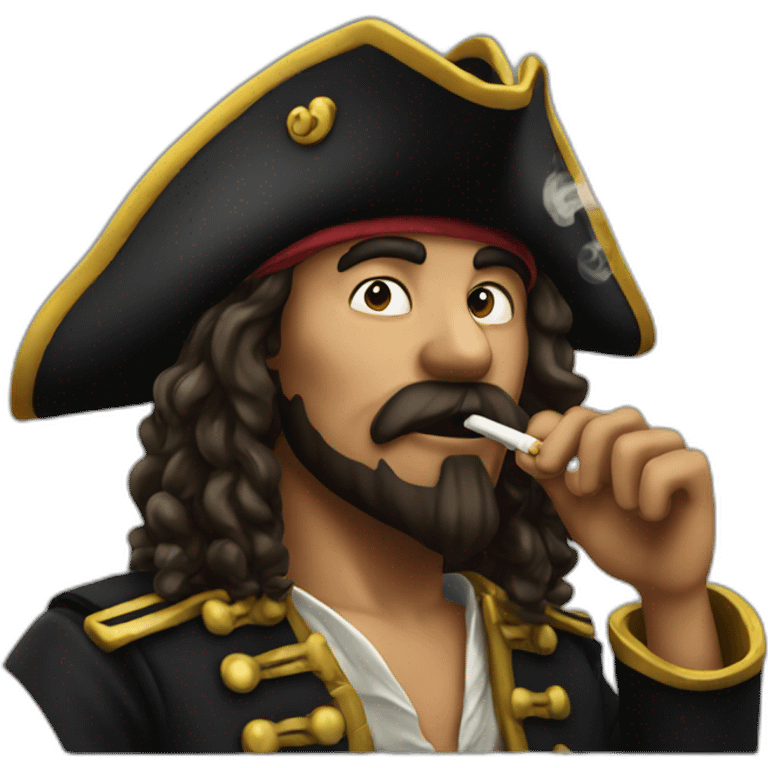 Pirate smoking emoji