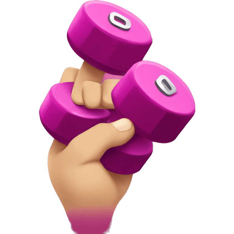 hand with dumbbells emoji