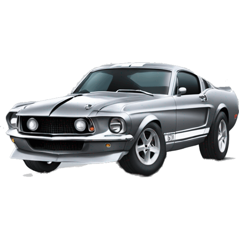 Grey Mustang GT500 emoji