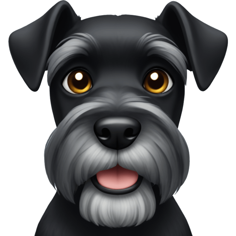 Black schnauzer  emoji