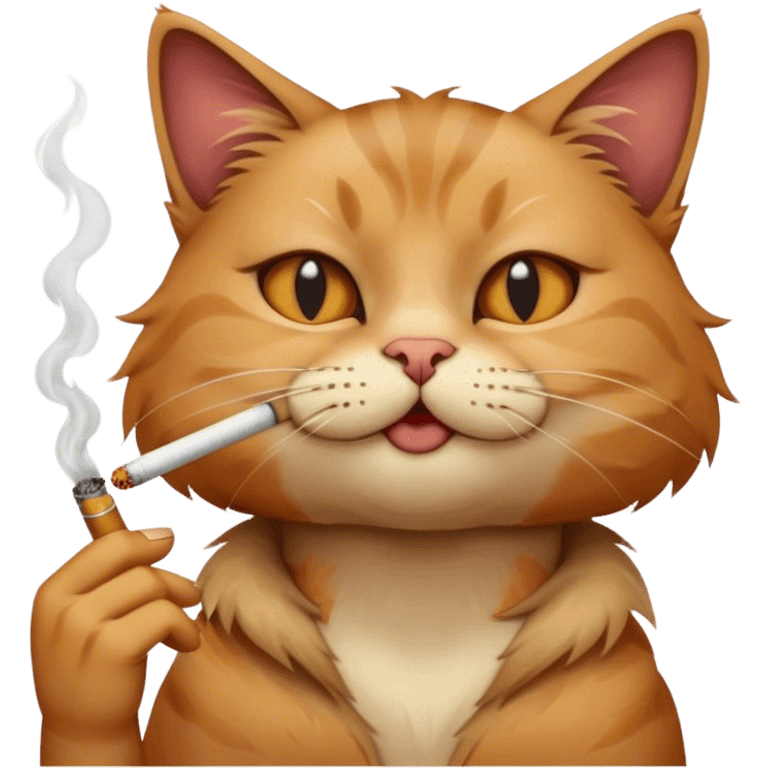 Cat smoking emoji