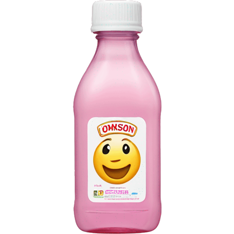 johnson johson baby oil bottle, pink label emoji