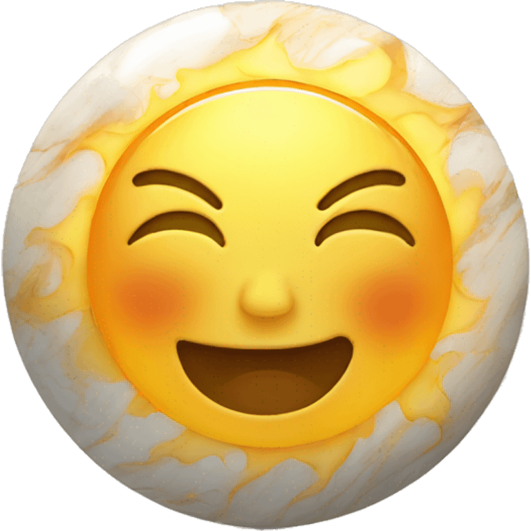 the sun as a marble emoji