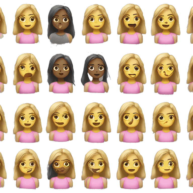 faça um pack de emojis clean girl emoji