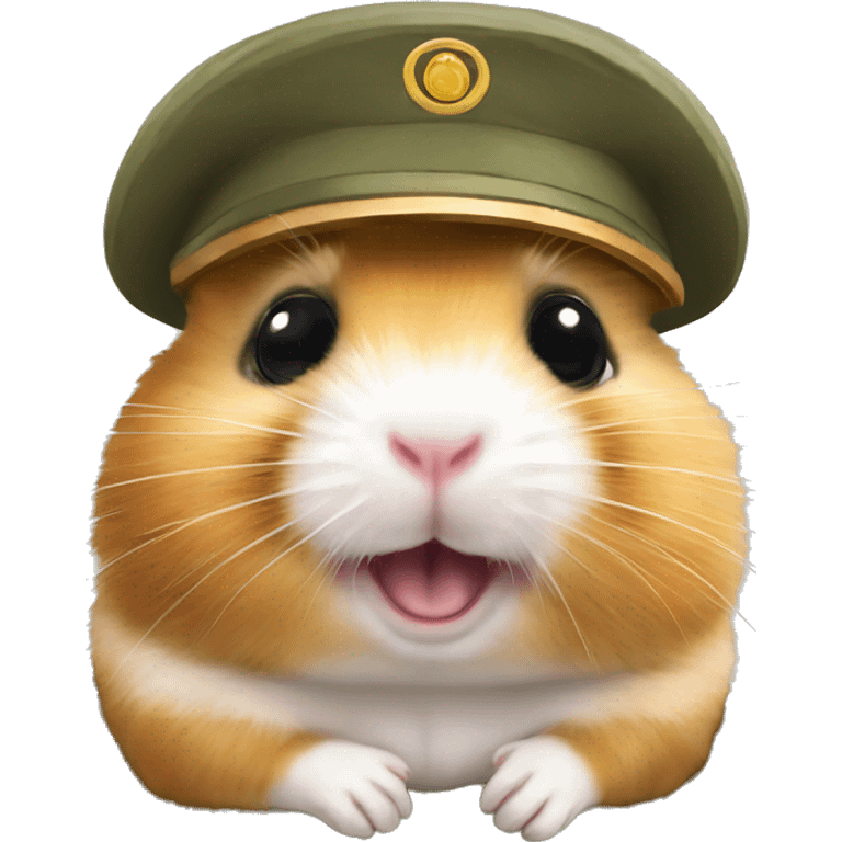 Un hamster militaire  emoji