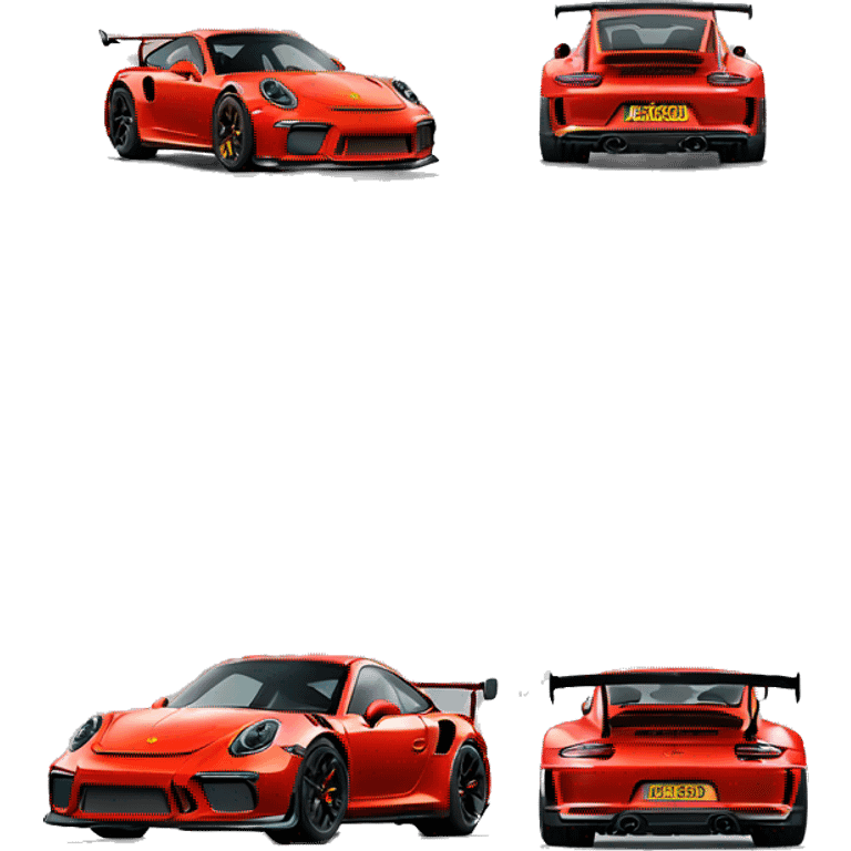 Red Porsche 911gt3rs emoji