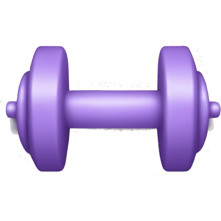 pale purple dumbbell  emoji