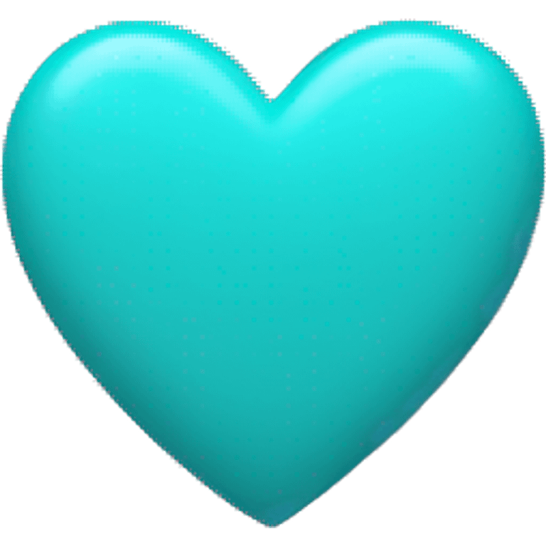 Pink and teal heart  emoji